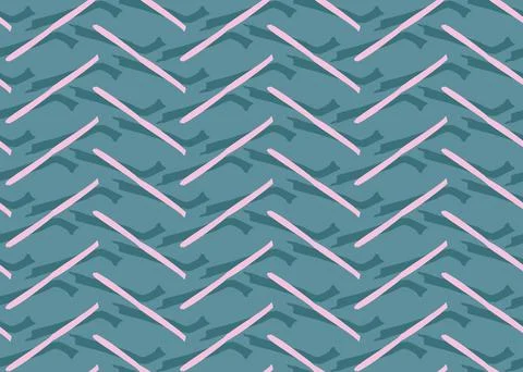 Vector texture background, seamless pattern. Hand drawn, blue, pink colors. Stock Illustration