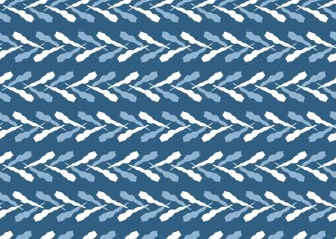 Vector texture background, seamless pattern. Hand drawn, blue, white colors. Stock Illustration