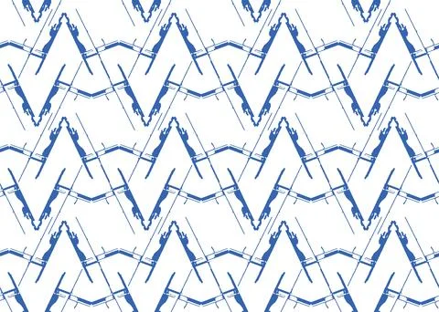 Vector texture background, seamless pattern. Hand drawn, blue, white colors. Stock Illustration