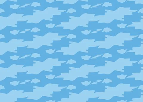 Vector texture background, seamless pattern. Hand drawn, blue colors. Stock Illustration