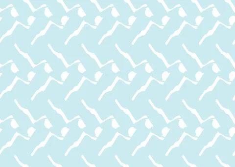 Vector texture background, seamless pattern. Hand drawn, blue, white colors. Stock Illustration