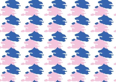 Vector texture background, seamless pattern. Hand drawn, blue, pink, white co Stock Illustration
