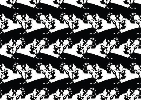 Vector texture background, seamless pattern. Hand drawn, black, white colors. Stock Illustration