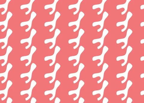 Vector texture background, seamless pattern. Hand drawn, red, white colors. Illustrazione stock