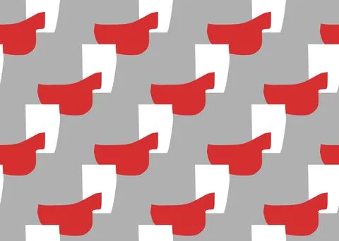 Vector texture background, seamless pattern. Hand drawn, grey, red, white col Stock Illustration
