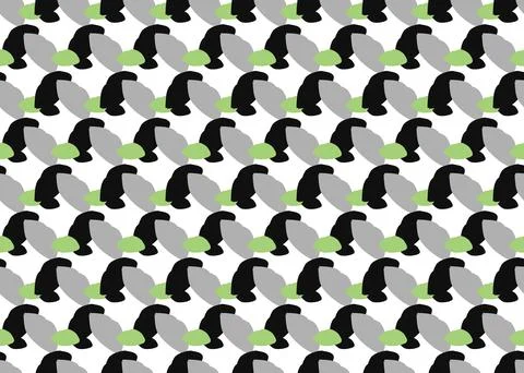 Vector texture background, seamless pattern. Hand drawn, grey, black, green,  Stock Illustration