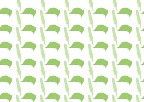 Vector texture background, seamless pattern. Hand drawn, green, white colors. Stock Illustration