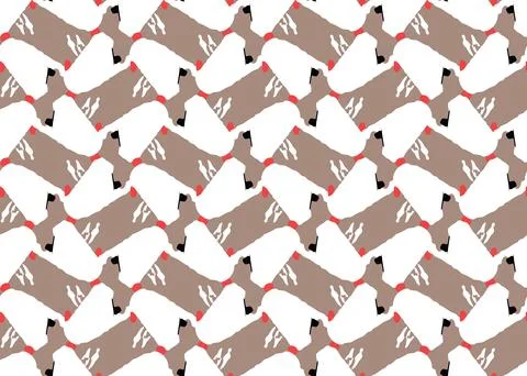 Vector texture background, seamless pattern. Hand drawn, brown, red, black, w Illustrazione stock