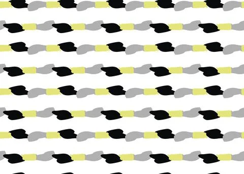 Vector texture background, seamless pattern. Hand drawn, black, grey, yellow, Stock Illustration