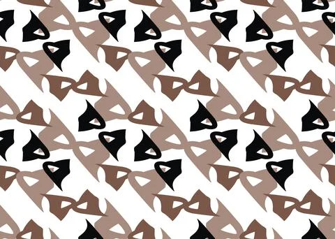 Vector texture background, seamless pattern. Hand drawn, brown, black, white  Stock Illustration
