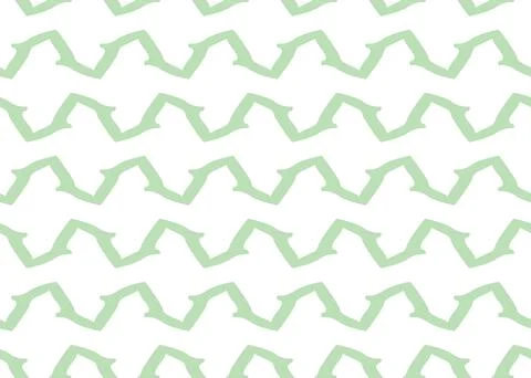 Vector texture background, seamless pattern. Hand drawn, green, white colors. Stock Illustration