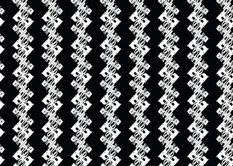 Vector texture background, seamless pattern. Hand drawn, black, white colors. Stock Illustration