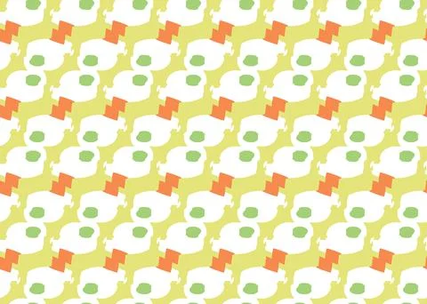 Vector texture background, seamless pattern. Hand drawn, yellow, orange, gree Illustrazione stock