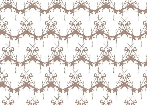 Vector texture background, seamless pattern. Hand drawn, brown, white colors. Stock Illustration
