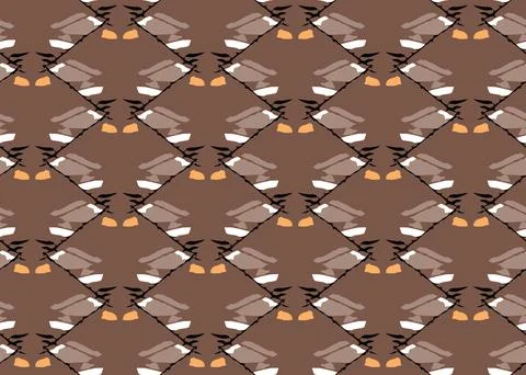 Vector texture background, seamless pattern. Hand drawn, brown, orange, black Illustrazione stock