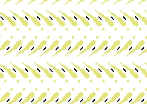 Vector texture background, seamless pattern. Hand drawn, yellow, black, white Stock Illustration