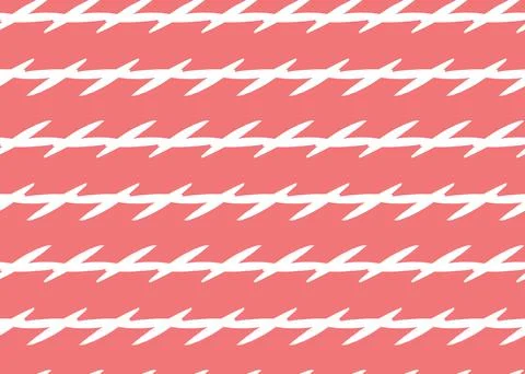 Vector texture background, seamless pattern. Hand drawn, red, white colors. Stock Illustration