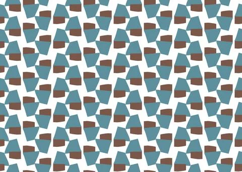 Vector texture background, seamless pattern. Hand drawn, blue, brown, white c Stock Illustration