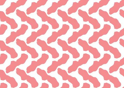 Vector texture background, seamless pattern. Hand drawn, red, white colors. Illustrazione stock