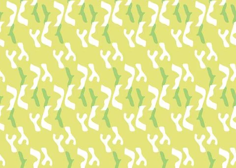 Vector texture background, seamless pattern. Hand drawn, yellow, white, green Stock Illustration