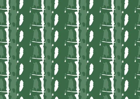 Vector texture background, seamless pattern. Hand drawn, green, white colors. Stock Illustration