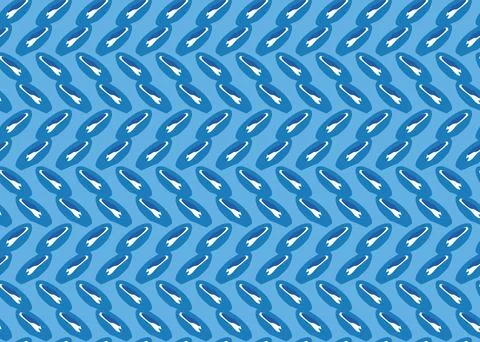 Vector texture background, seamless pattern. Hand drawn, blue, white colors. Stock Illustration