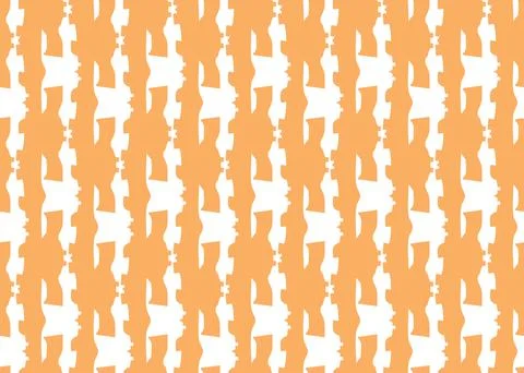 Vector texture background, seamless pattern. Hand drawn, orange, white colors Stock Illustration