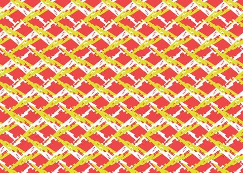 Vector texture background, seamless pattern. Hand drawn, red, yellow, white c Illustrazione stock