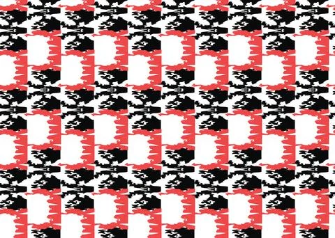 Vector texture background, seamless pattern. Hand drawn, red, black, white co イラスト素材