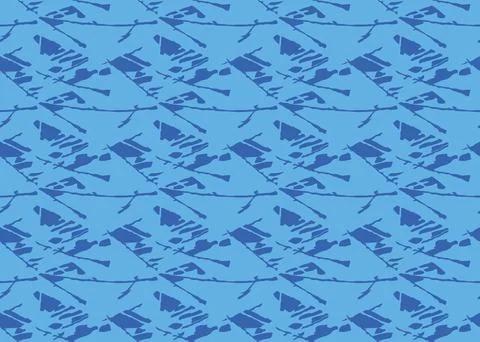 Vector texture background, seamless pattern. Hand drawn, blue colors. Stock Illustration