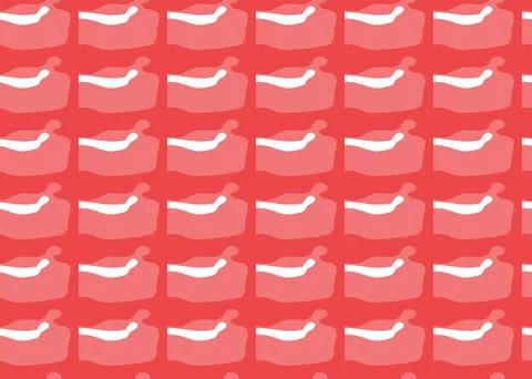 Vector texture background, seamless pattern. Hand drawn, red, white colors. Stock Illustration