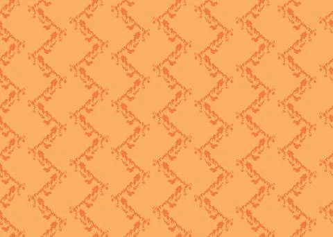 Vector texture background, seamless pattern. Hand drawn, orange colors. Stock Illustration