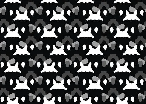 Vector texture background, seamless pattern. Hand drawn, black, grey, white c Stock Illustration