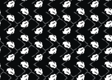 Vector texture background, seamless pattern. Hand drawn, black, grey, white c Stock Illustration