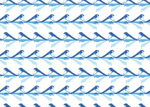 Vector texture background, seamless pattern. Hand drawn, blue, white colors. Stock Illustration