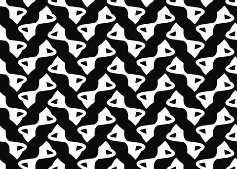 Vector texture background, seamless pattern. Hand drawn, black, white colors. Stock Illustration