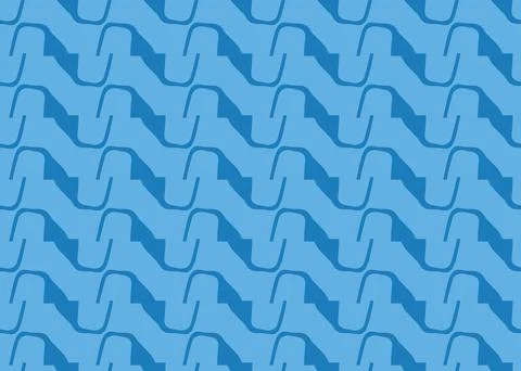 Vector texture background, seamless pattern. Hand drawn, blue colors. Stock Illustration