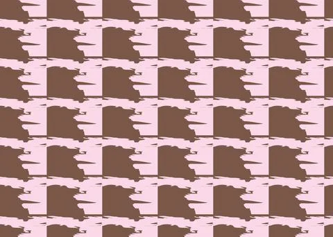 Vector texture background, seamless pattern. Hand drawn, brown, pink colors. Illustrazione stock