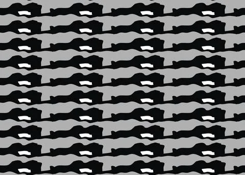 Vector texture background, seamless pattern. Hand drawn, grey, black, white c Stock Illustration