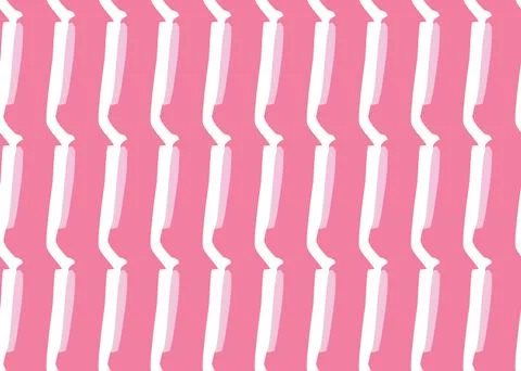 Vector texture background, seamless pattern. Hand drawn, pink, white colors. Stock Illustration