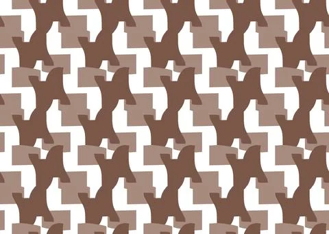 Vector texture background, seamless pattern. Hand drawn, brown, white colors. Stock Illustration