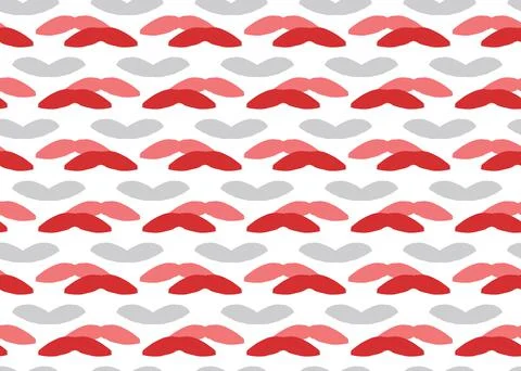 Vector texture background, seamless pattern. Hand drawn, red, grey, white col Stock Illustration