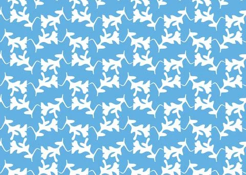 Vector texture background, seamless pattern. Hand drawn, blue, white colors. Stock Illustration