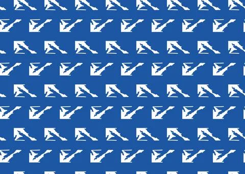 Vector texture background, seamless pattern. Hand drawn, blue, white colors. Stock Illustration