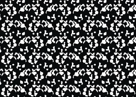 Vector texture background, seamless pattern. Hand drawn, black, white colors. Stock Illustration