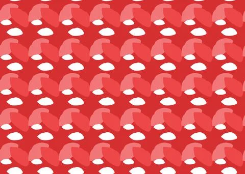 Vector texture background, seamless pattern. Hand drawn, red, white colors. Stock Illustration