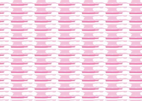 Vector texture background, seamless pattern. Hand drawn, pink, white colors. Stock Illustration