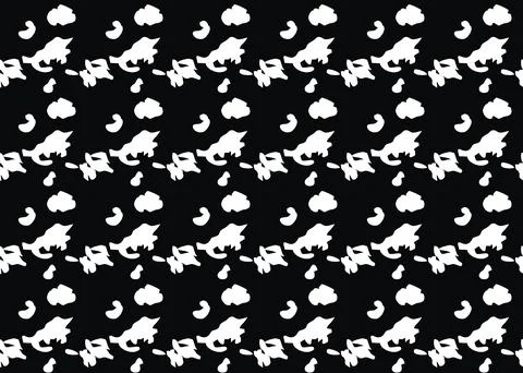 Vector texture background, seamless pattern. Hand drawn, black, white colors. Stock Illustration