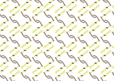 Vector texture background, seamless pattern. Hand drawn, brown, yellow, white Stock Illustration