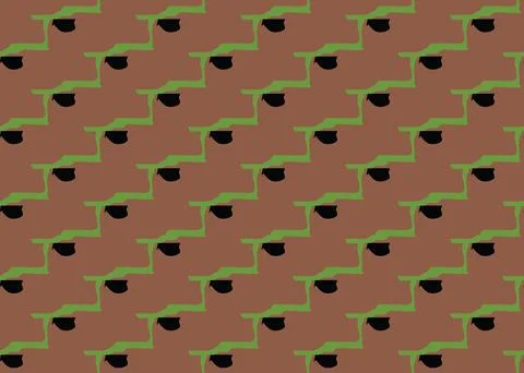 Vector texture background, seamless pattern. Hand drawn, brown, black, green  Stock Illustration